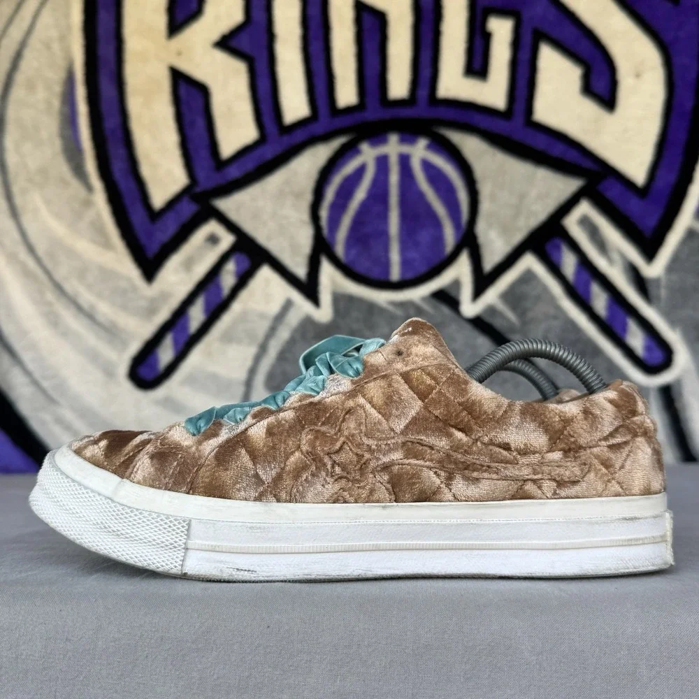 Size M7/W9 - Converse Golf Le Fleur One Star Ox Velvet Sneaker Shoes Brown Suede - Picture 1 of 10